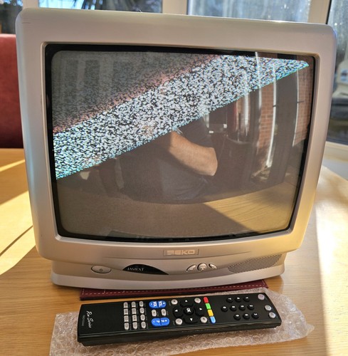 Vintage colour tv crt - 14",